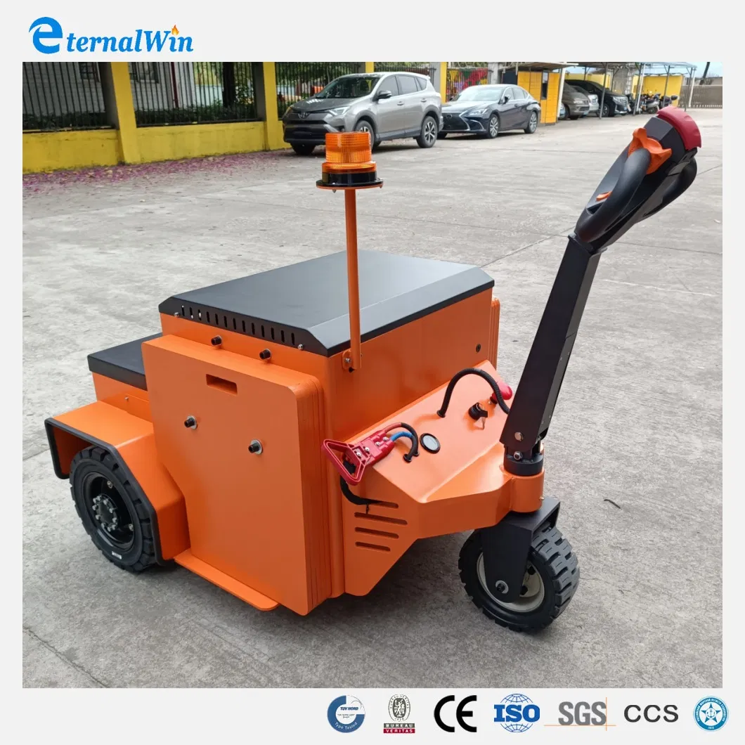 China Supplier Trailer Walkie Electric Tugger Stand Type Industrial Tug Tow Tractor