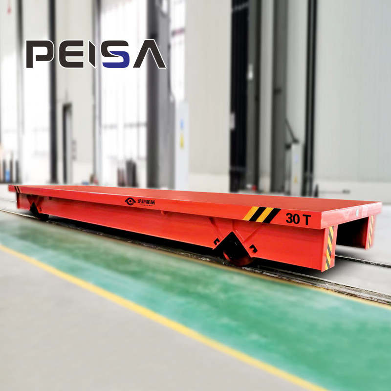 Rail Materials Handling Trolley Remote Control Platform Transfer Trailer Trolley