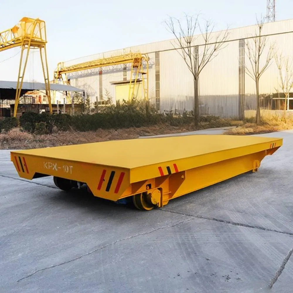 Battery Powered Transfer Trolley for Steel Factory Material Handling