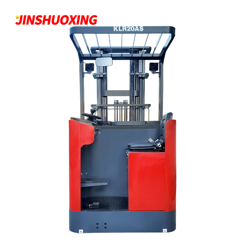 Sit-Down Electric Reach Forklift 1ton 1.5ton 2ton Electric Reach Truck for Warehouse