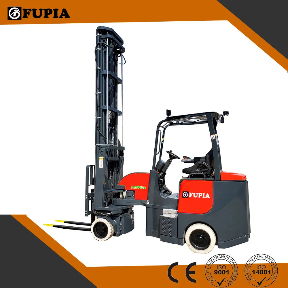 China Manufacturer 2ton 2000kg 4400lbs Electric Vna Articulated Counterbalance Forklift