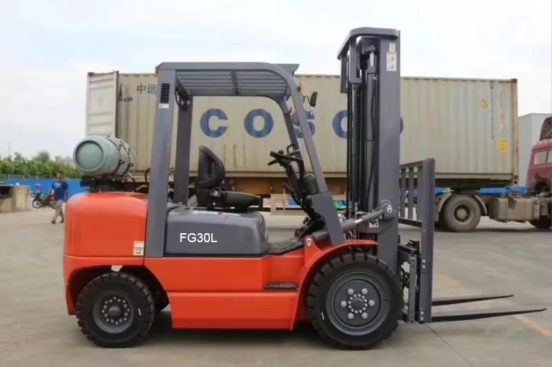 LPG Gasoline Forklift Front View