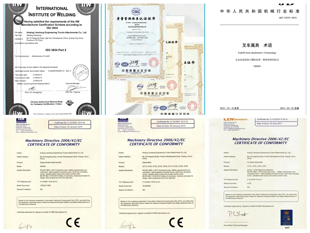 Certificates