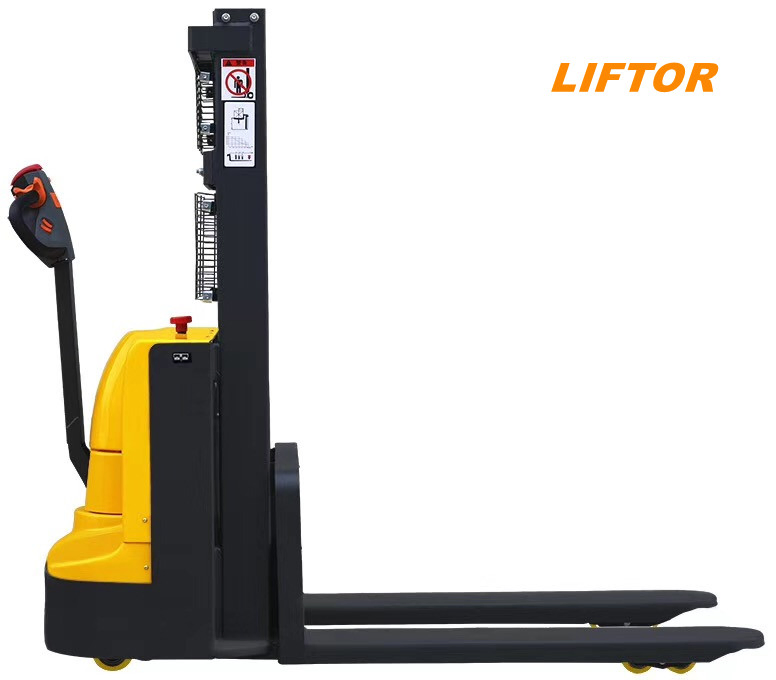 Pallet Lifter for Sale Counterbalance Pallet Stacker 1t 2t 3t Walking Electric Stacker Electric Forklift