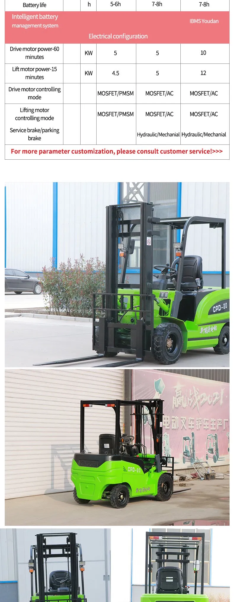 Electric Forklift Detail 9