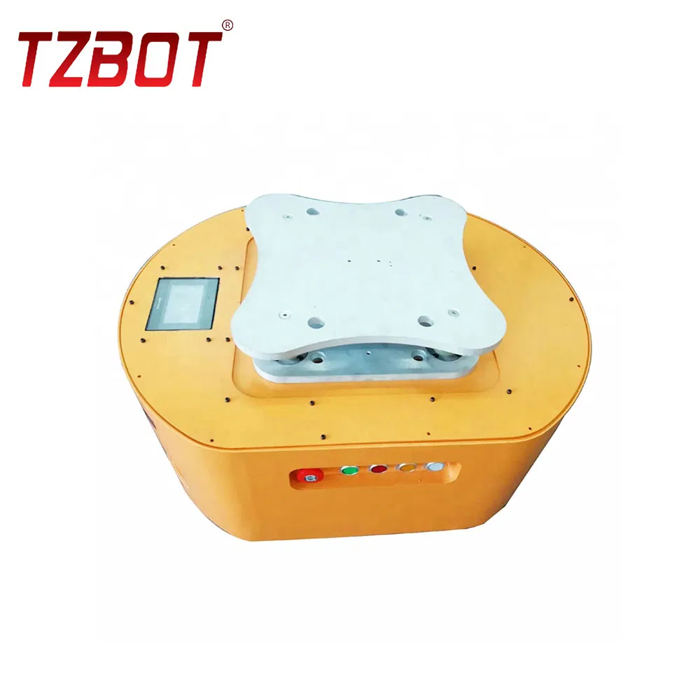 Simple Operation Robot Agv Chassis Lifting Agv Automatic Forward and Steering Automated Guided Vehicle with 200kg Load for Industry Application (TZAGV-DM200)