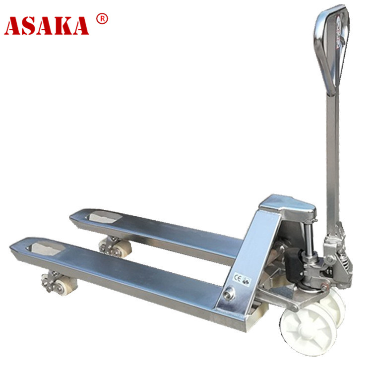 Asaka High Lift Hand Warehouse 2.5 Ton Stainless Steel Hand Pallet Truck