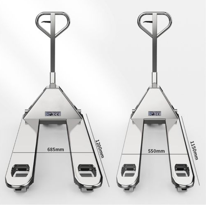 Stainless Steel High Lift Pallet Jack 304 Scissor Transpalette Manual Truck for Sale