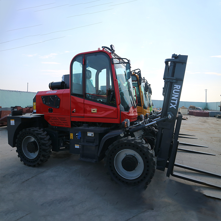 4WD off Road Forklift 3 Ton 3.5 Ton 4ton 5ton Rough Terrain Forklift with Cabin