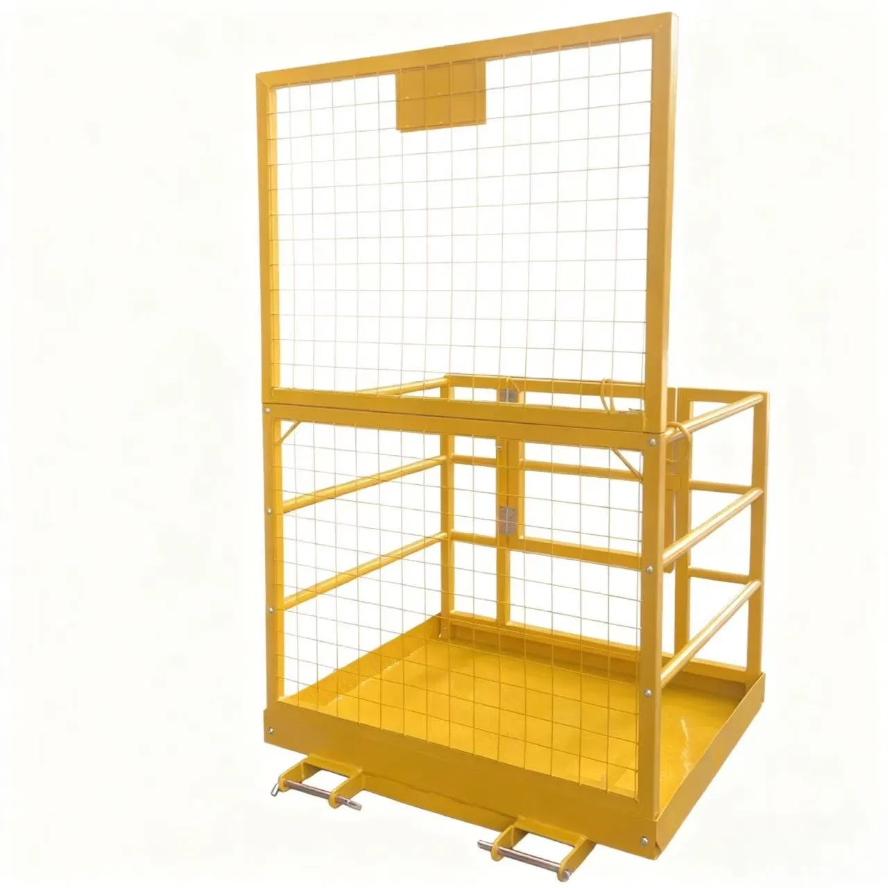 CE Certified Heavy Duty Anti-Slip Forklift Safety Cage Aerial Work Platform for Warehouse Factory