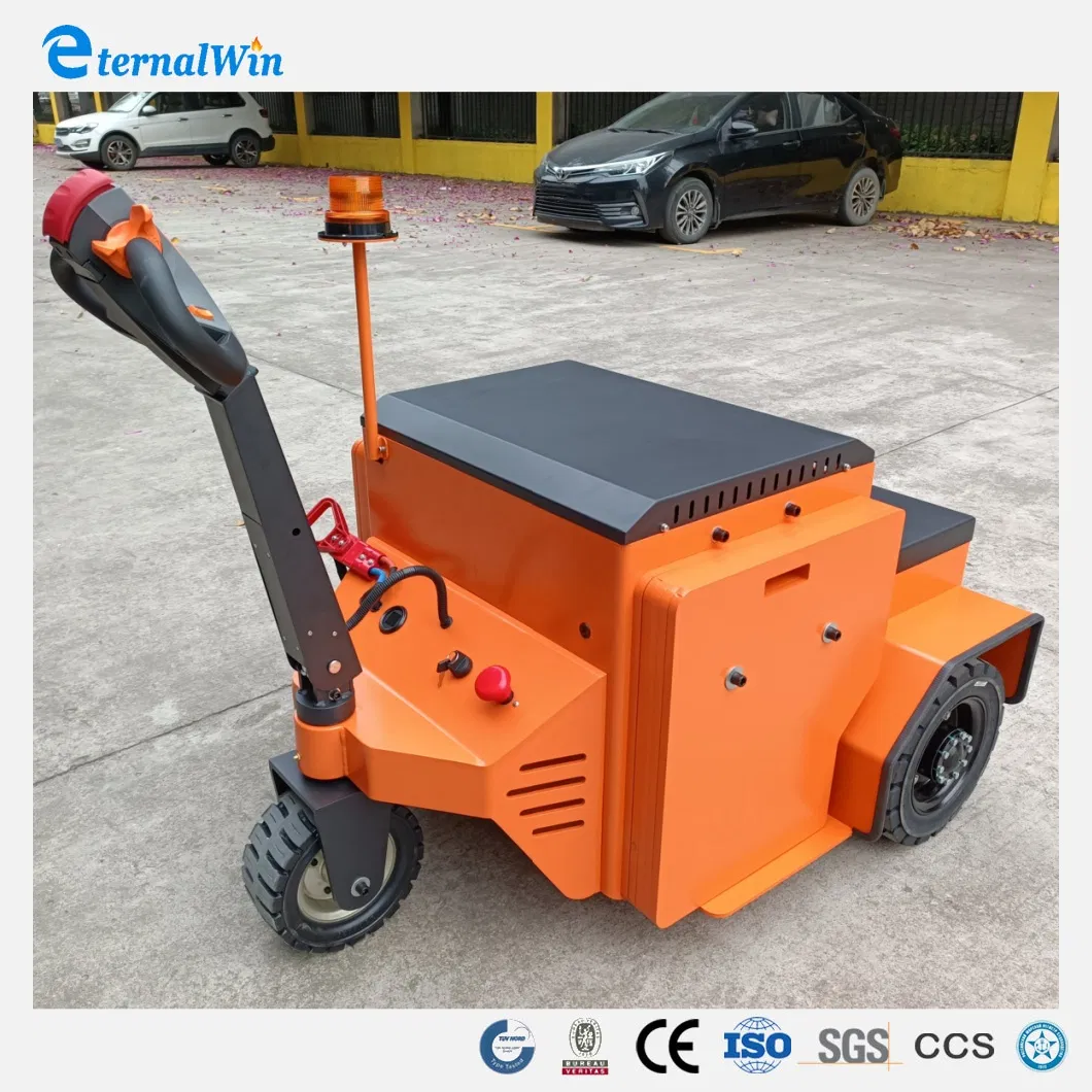 China Supplier Trailer Walkie Electric Tugger Stand Type Industrial Tug Tow Tractor