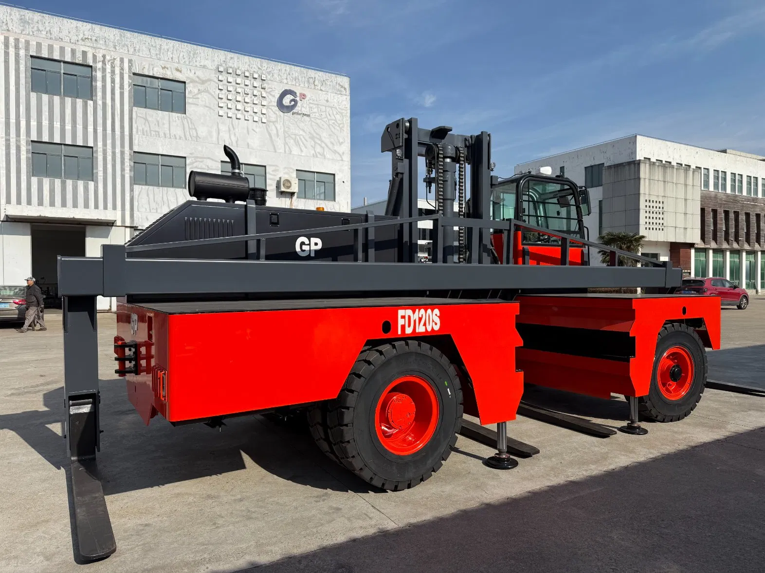 Diesel Engine 12 Ton Side Forklift Loader with 6m Lifting Height ISO Certified for Construction and Machinery Repair Shops