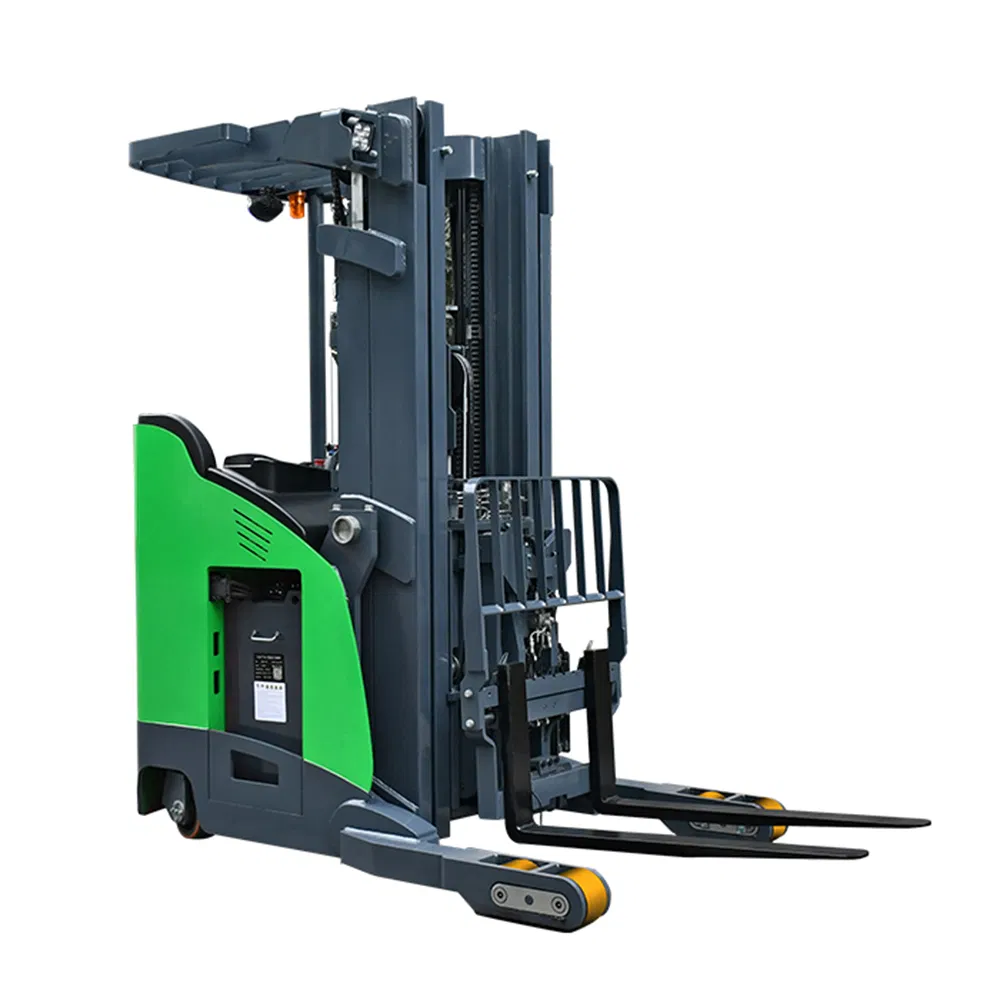Warehouse Equipment 1.2 Ton 1.5 Ton Electric Reach Truck Forklift Double Scissors Reach Truck