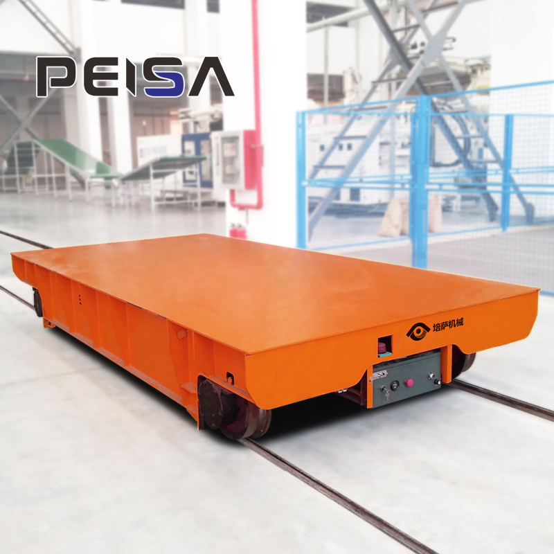 Rail Materials Handling Trolley Remote Control Platform Transfer Trailer Trolley
