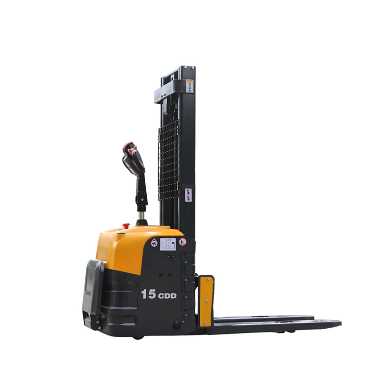 Standing Operation 1.5ton Relilift Lead Acid Portable Electric Pallet Stacker Price