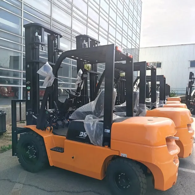 Forklift rear view