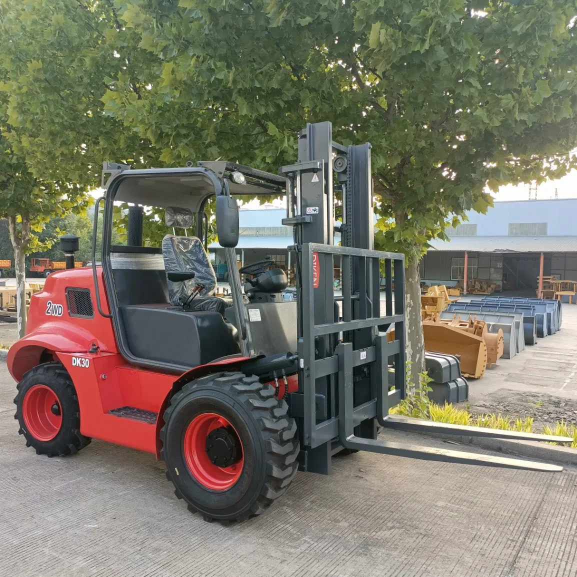 Manufacturer 3 Ton/3000kg 4X2 /2WD All Rough Terrain off Road Diesel Forklift
