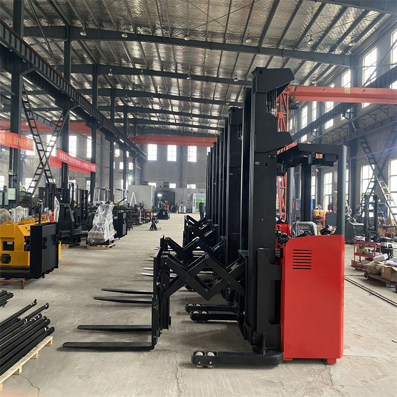 1.6ton Warehouse Material Handling Telescopic Scissor Lift Forklift Truck Double Deep Scissors Reach Truck