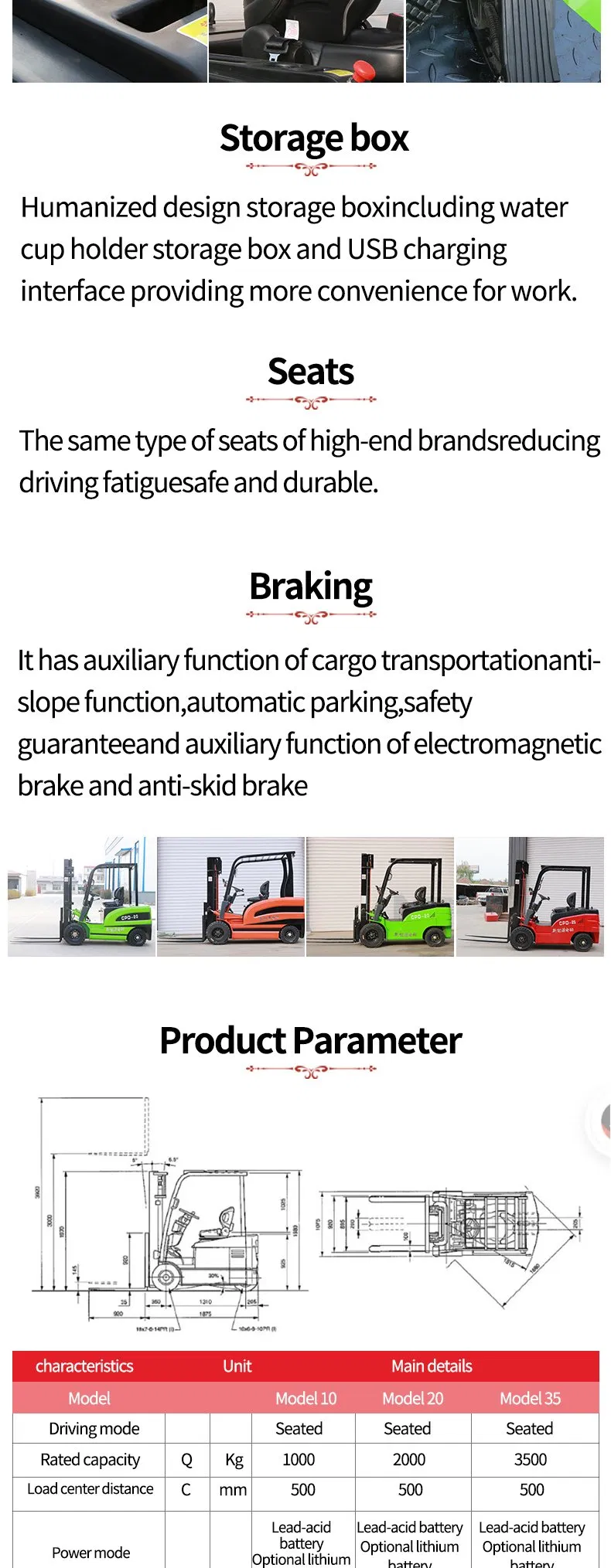 Electric Forklift Detail 7