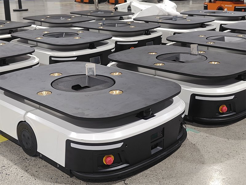 Factory 600kg Latent Lifting Agv Automated Guided Vehicle - Hybrid Laser Slam Qr Navigation Standard Single Optional Dual 3D Safety