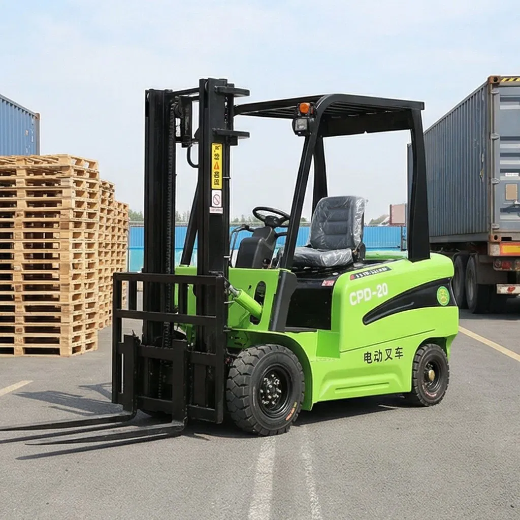 Battery CE Approved 2ton Loader Powered Counterbalance Mini Forklift Electric with Cheap Price