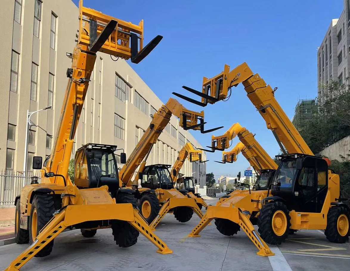 7 Ton 17m Telescopic Handler Forklift Hnt7017-4z with Aerial Work Platform