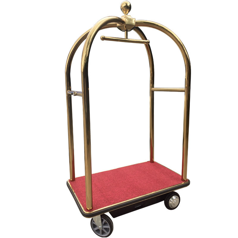 Customizable 4-Wheel Electric Hotel Trolley Durable Metal Material Easy Handling for Hotels and Malls