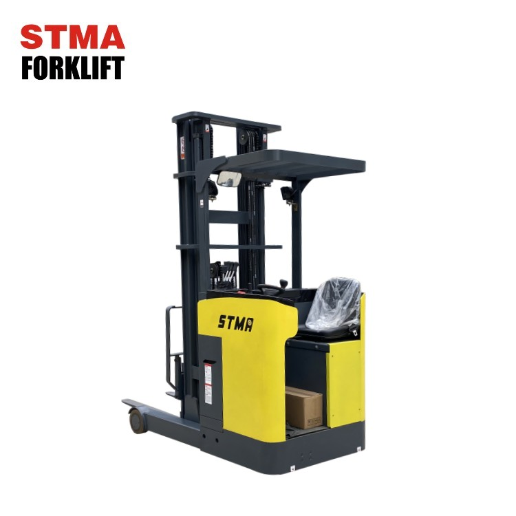 Stma Warehouse Fork Lift Reach Truck with Lift High 12 M and Side Shifter Attachment