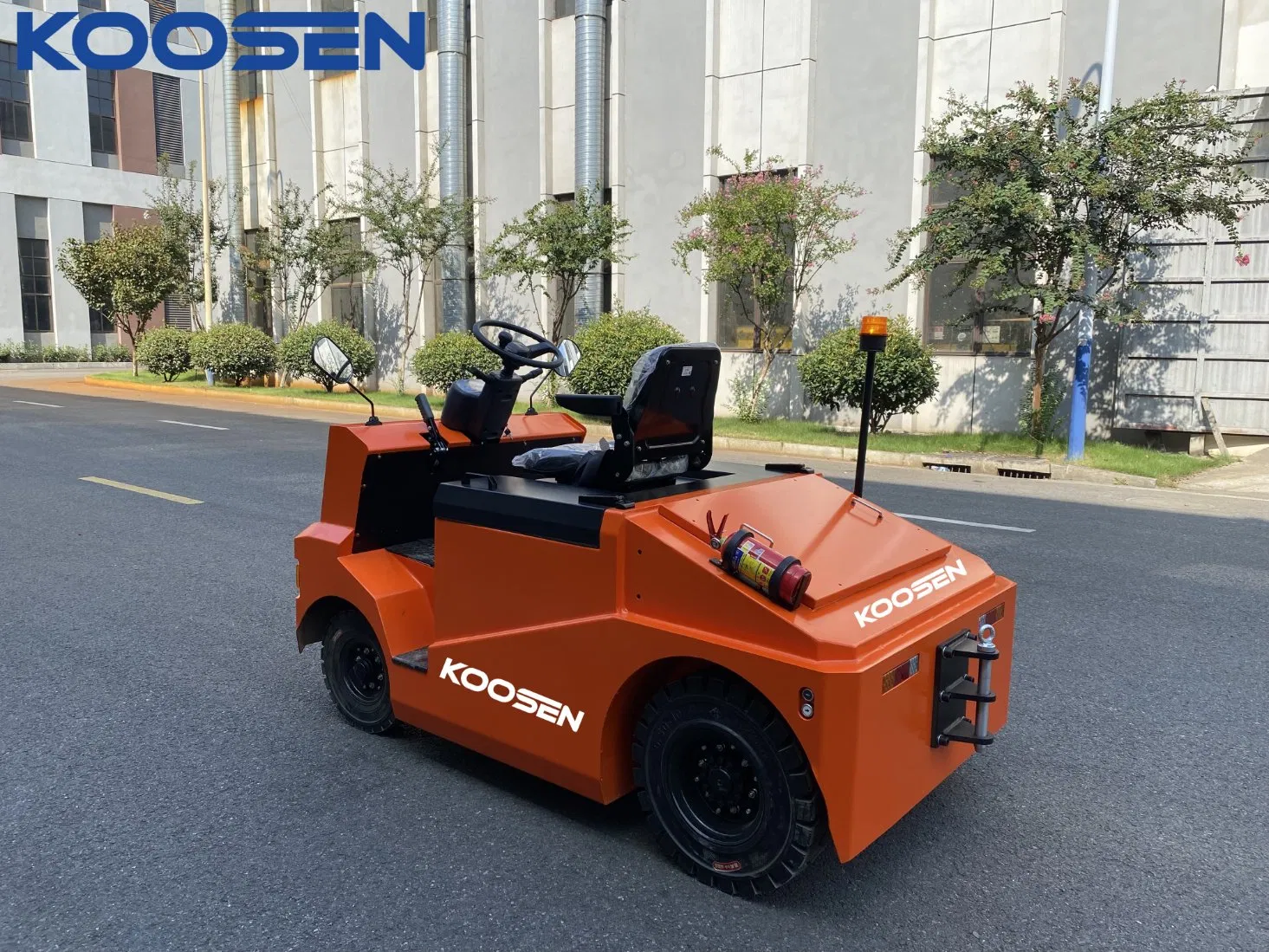 Electric Industrial Tugger 8-25 Ton Capacity Koosen Qdd Series Tow Tractor