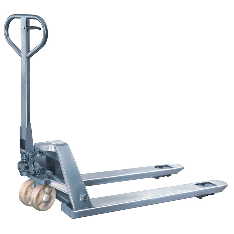 Stainless Steel High Lift Pallet Jack 304 Scissor Transpalette Manual Truck for Sale