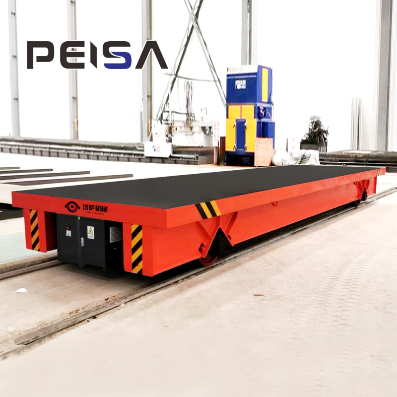 Rail Materials Handling Trolley Remote Control Platform Transfer Trailer Trolley