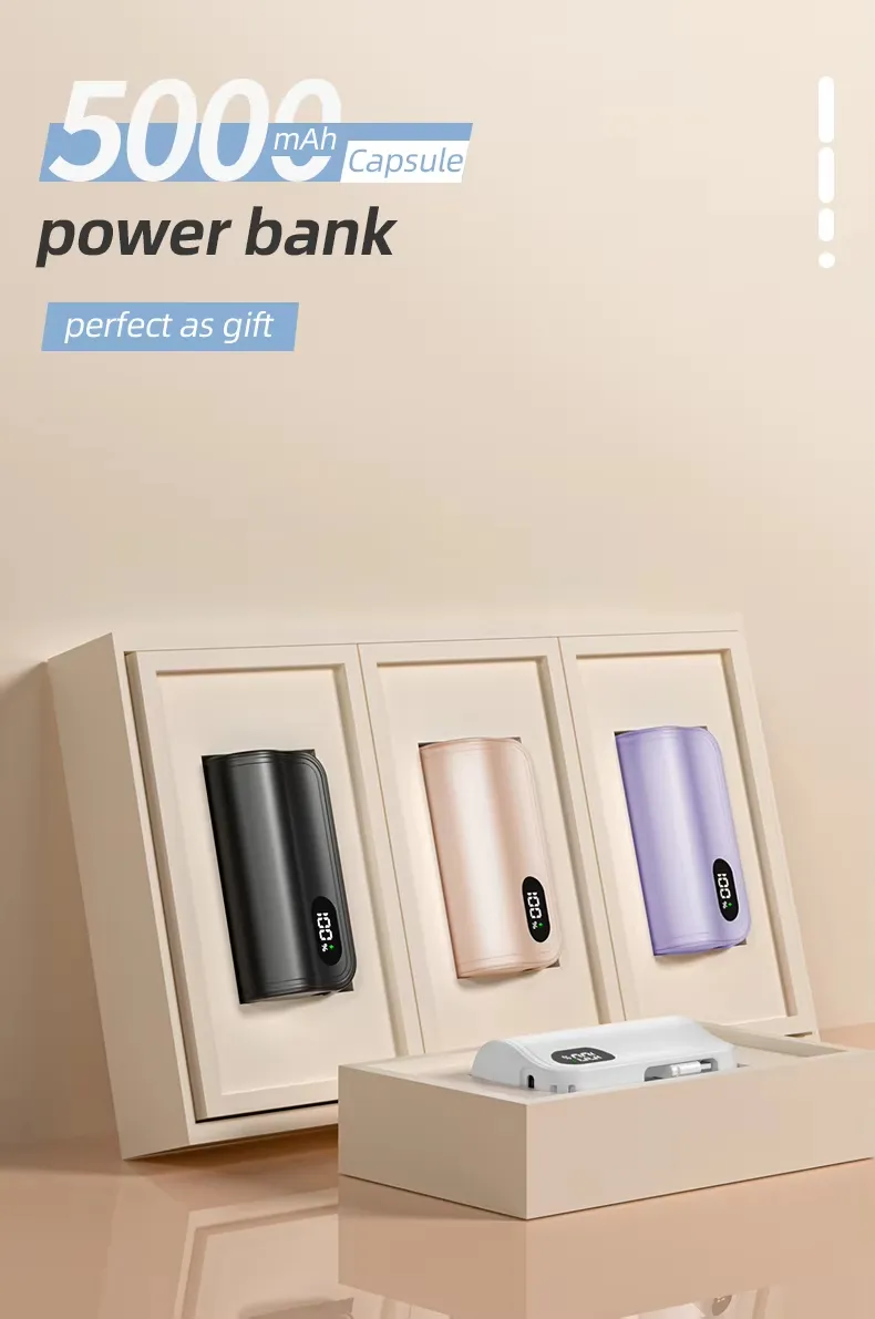 شعار مخصص بنك طاقة صغير فائق النحافة محمول في الهواء الطلق 5000mAh
