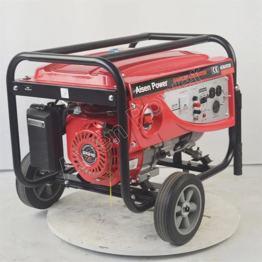 مولد بنزين منزلي صغير مع 4-Stroke محرك 3kw إلى 10kw 220V380V مولد طوارئ خارجي