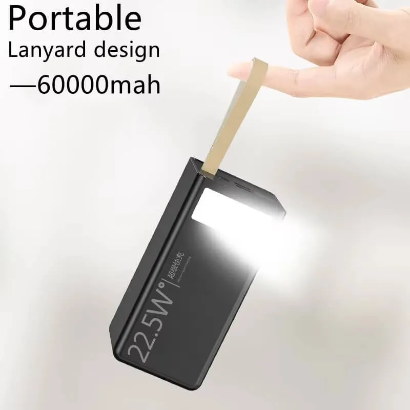 50000mAh بنك طاقة محمول لشحن الأجهزة، سعة عالية