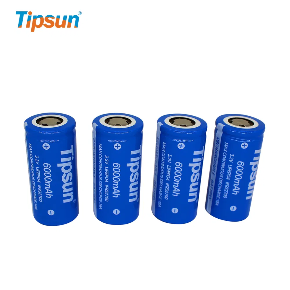 نصائح 32700 32650 LiFePO4 3.2V 6ah بطارية فوسفات الحديد الليثيوم 5c