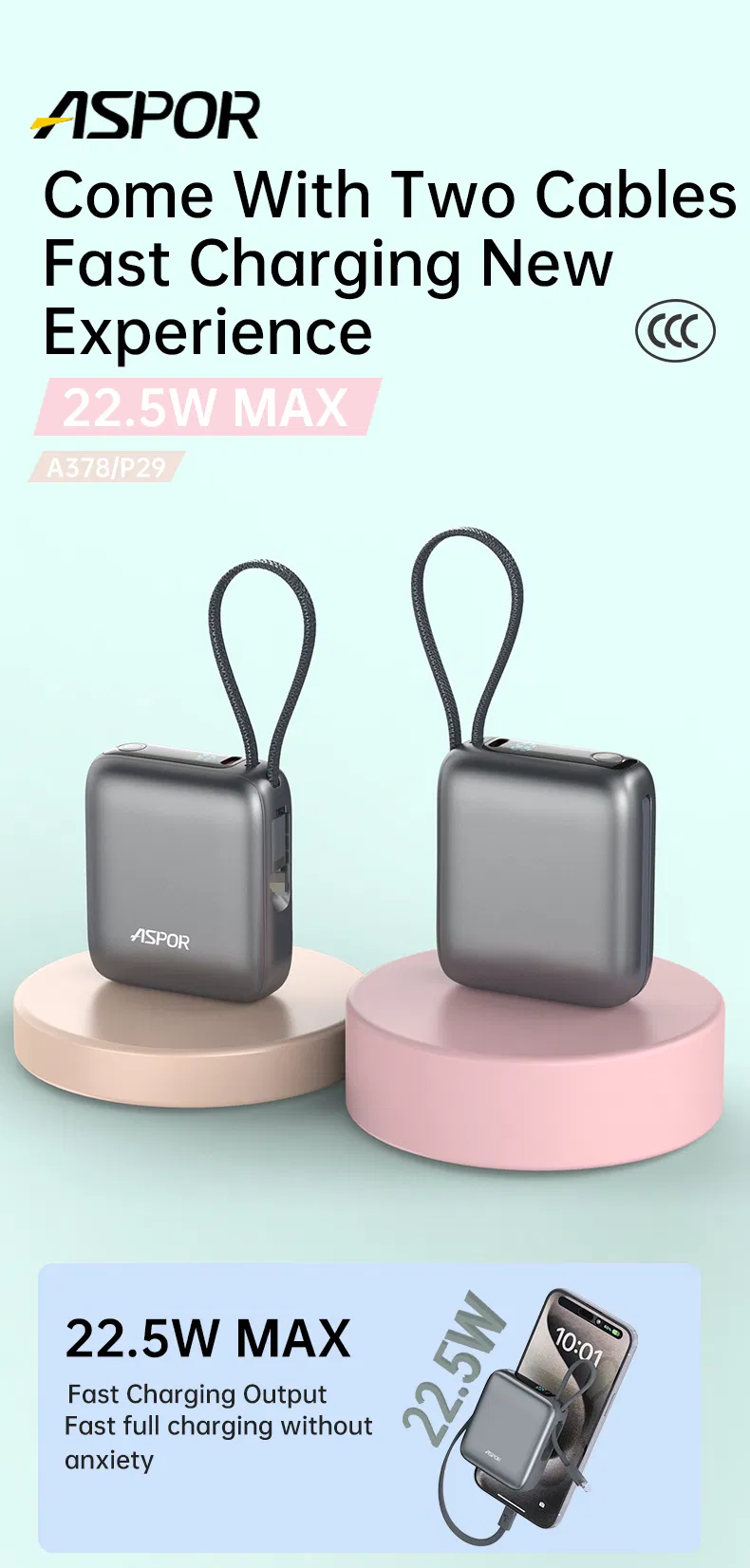 صور مفصلة لبنك طاقة محمول 10000mAh