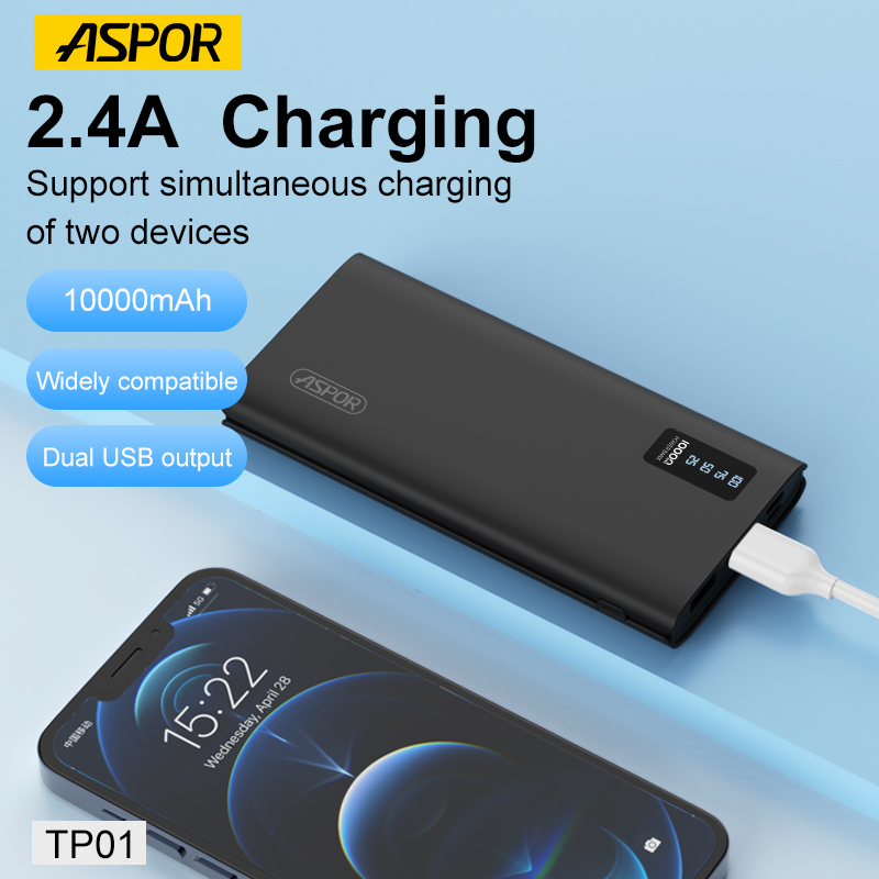 أسبور OEM ODM هاتف محمول بنك طاقة محمول 10000mAh 20000mAh 30000mAh