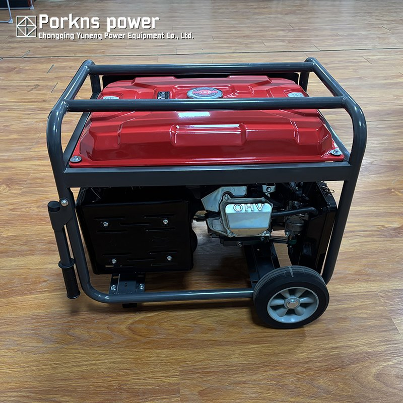 مولد غاز محمول 5kw 6kw 7.5kw 8.5kw 9.5kw, مصدر طاقة طارئ للمنزل، موقع البناء، المزرعة والتخييم في الهواء الطلق