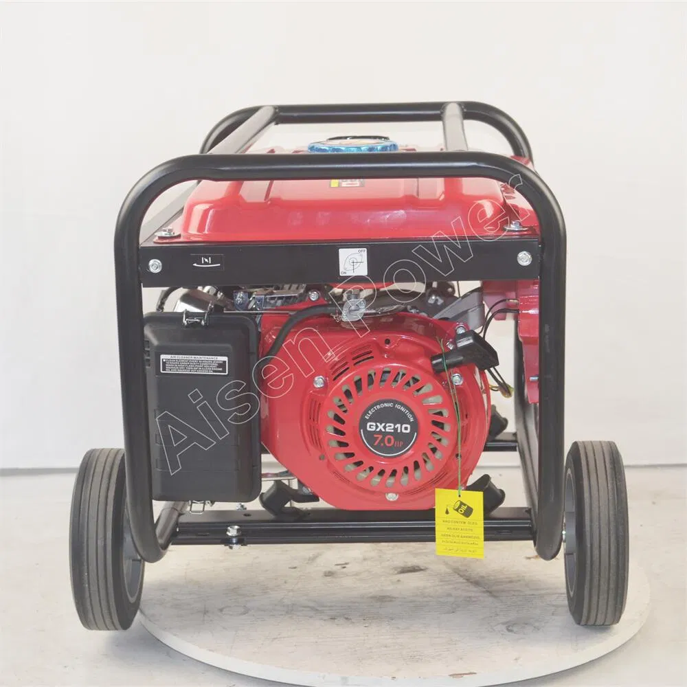 مولد بنزين منزلي صغير مع 4-Stroke محرك 3kw إلى 10kw 220V380V مولد طوارئ خارجي