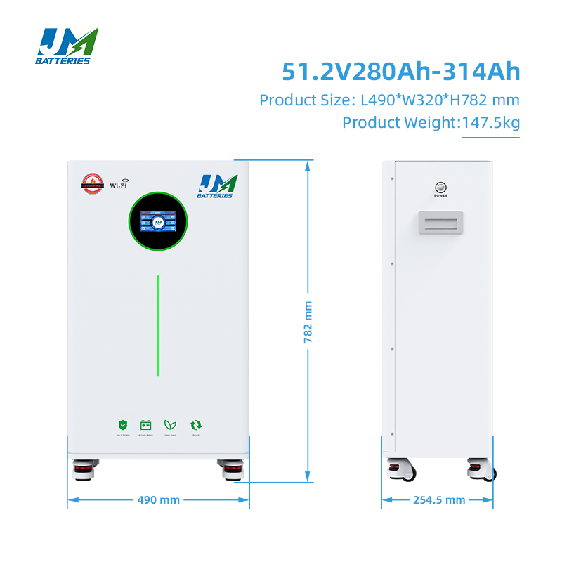 جميع 51.2V 300ah بطارية ليثيوم بايلونتيك 48V بطارية LFP 15kwh LiFePO4 حزمة بطارية لنظام تخزين الطاقة الشمسية ببطارية ليثيوم