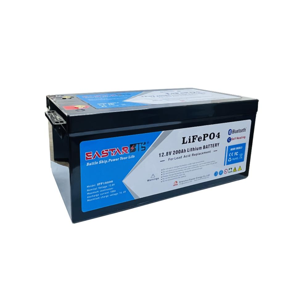 دورة عميقة 6000 أوقات LiFePO4 أنظمة تخزين الطاقة بالبطاريات 12V 200ah LiFePO4 حزمة بطارية مع نظام إدارة البطارية
