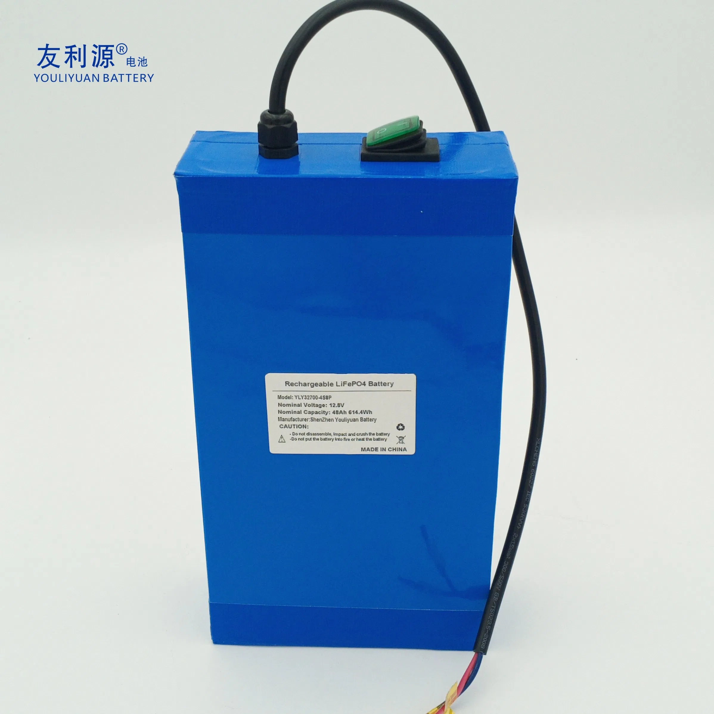 32700 خلية 4s8p بطارية ليثيوم فوسفات الحديد 12V 12.8V 48ah فان تخييم RV دراجة نارية كهربائية سكوتر بطارية ليثيوم فوسفات الحديد