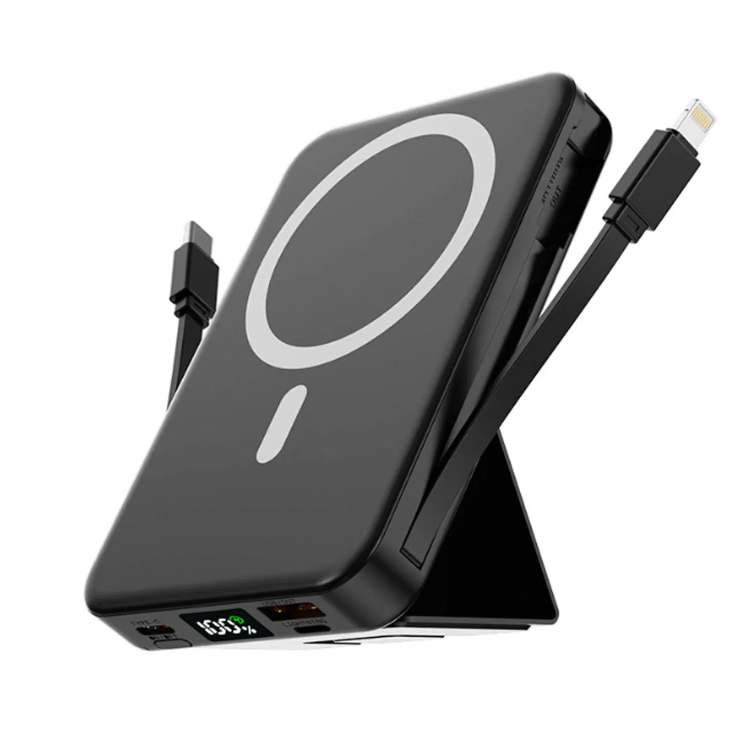 شاحن محمول مغناطيسي 10000mAh بنك طاقة لاسلكي من نوع سي