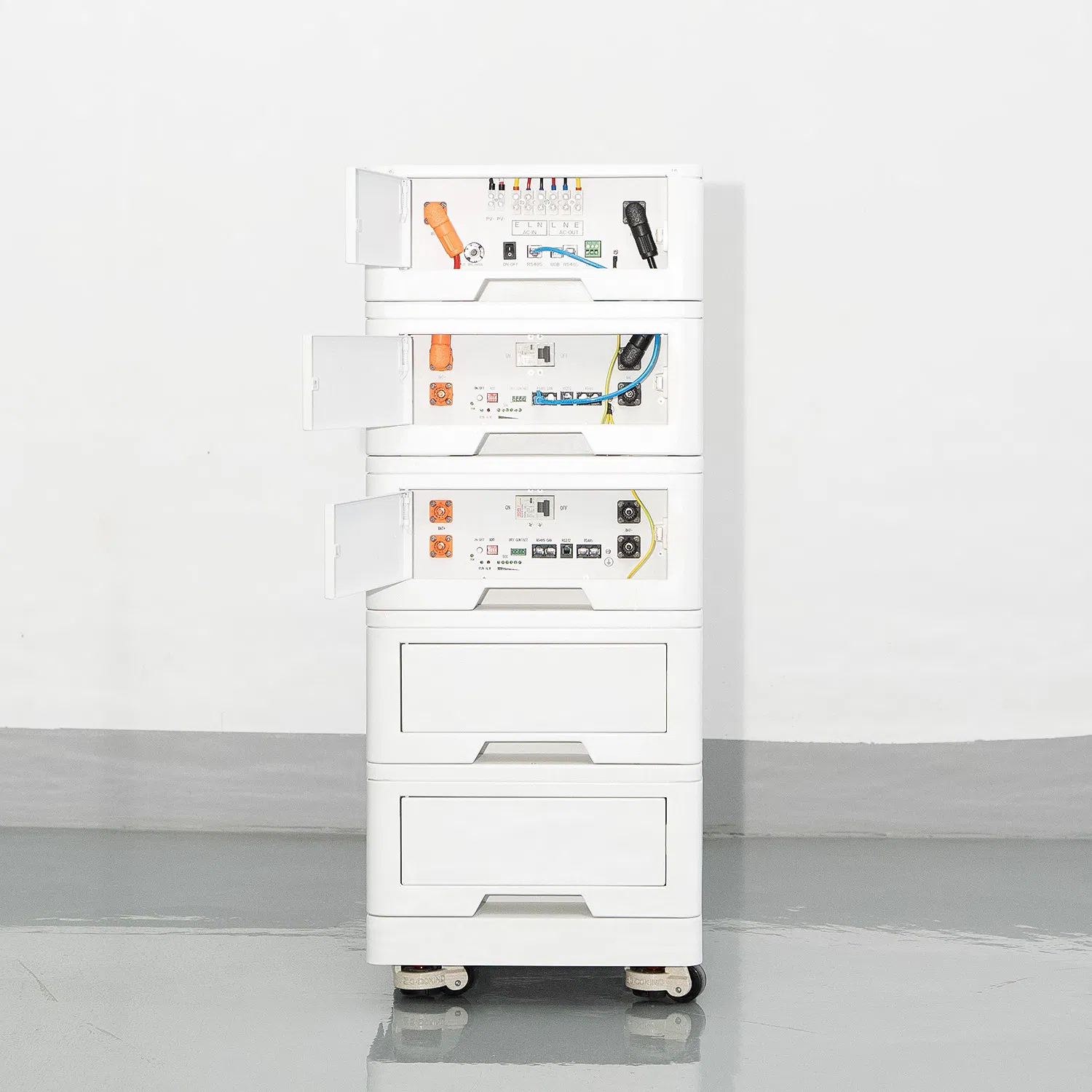 نظام تخزين الطاقة الشامل 51.2V 300ah 500ah 5000W Zn512100-S5