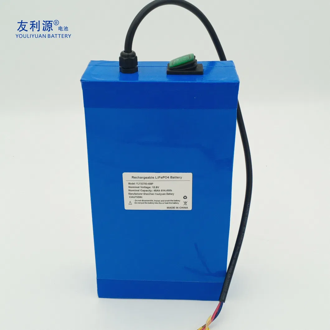 32700 خلية 4s8p بطارية ليثيوم فوسفات الحديد 12V 12.8V 48ah فان تخييم RV دراجة نارية كهربائية سكوتر بطارية ليثيوم فوسفات الحديد