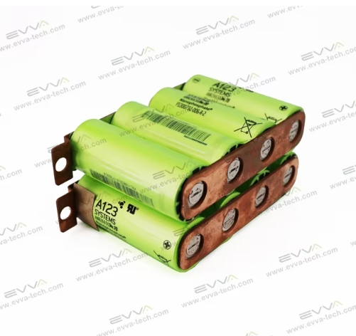 Anr26650m1b A123 26650 4s2p 13.2V 50ah 140A 200A LiFePO4 حزمة بطارية مع لوحة نحاسية لتخزين الطاقة