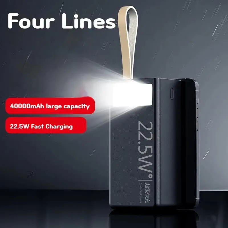 50000mAh بنك طاقة محمول لشحن الأجهزة، سعة عالية