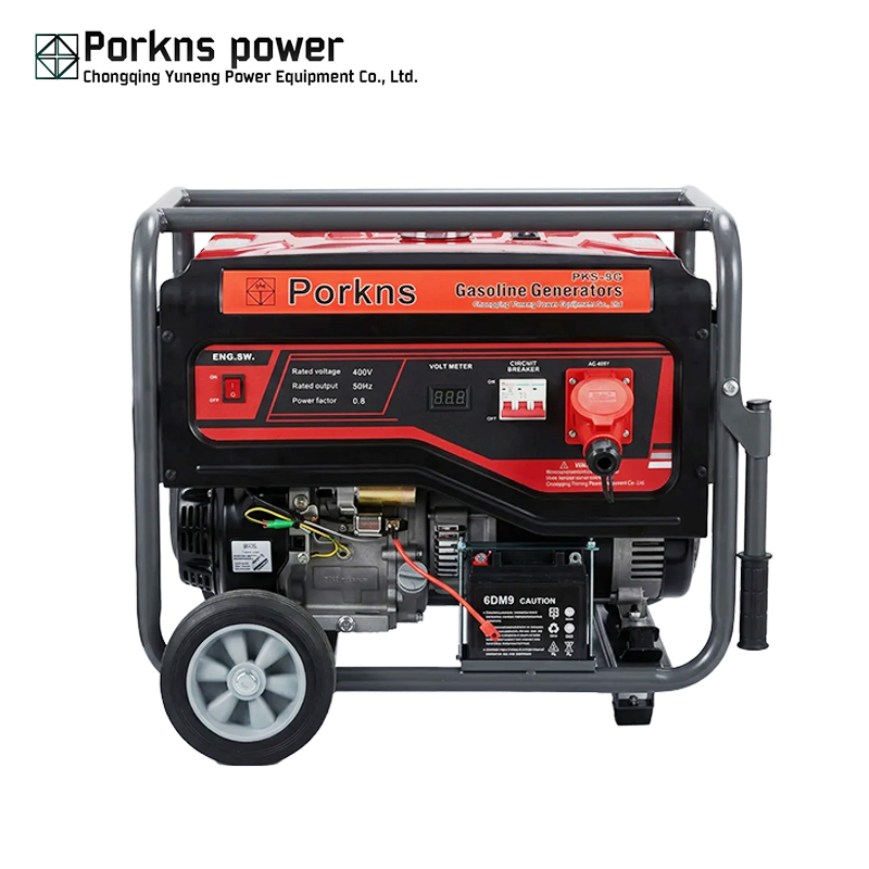 مولد غاز محمول 5kw 6kw 7.5kw 8.5kw 9.5kw, مصدر طاقة طارئ للمنزل، موقع البناء، المزرعة والتخييم في الهواء الطلق