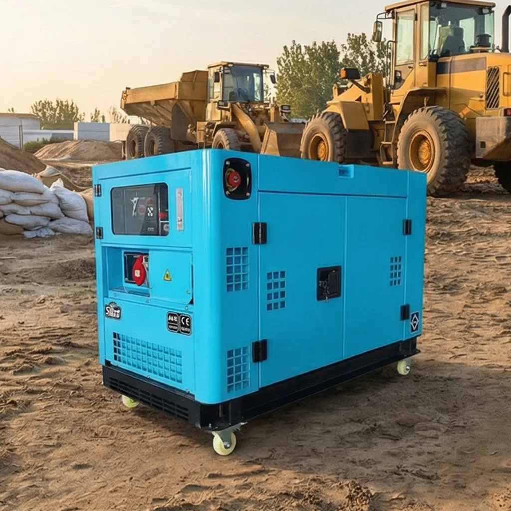 10kVA 15kVA 20kw 50kw مولد ديزل صغير صامت محمول 3 مجموعة مولدات طاقة احتياطية ثلاثية للمنزل والبحر بمحرك كمنز يوتشاي ويشاي