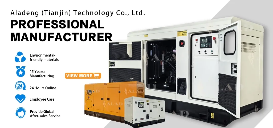 مجموعة مولدات الديزل الصامتة بمحرك كامينز بيركنز ويشاى 10kVA 20kVA 30kVA 50kVA 60kVA 100kVA 200kVA 300kVA 400kVA 3-Phase طاقة احتياطية للمولد